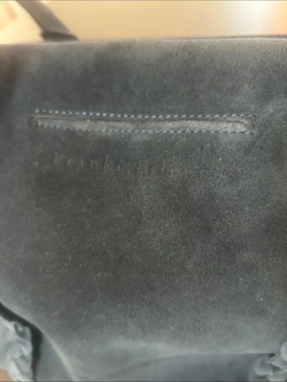 Frank and Eileen Suede Handle Satchel Handbag - Deep Navy